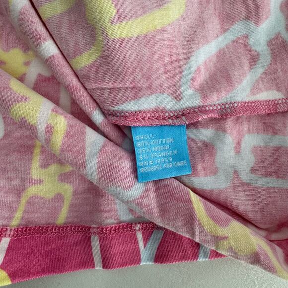 J McLaughlin Durham Ruffle Top Catalina Cloth 3/4 Sleeve Brown Cream Size XL - Picture 5 of 7